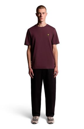 Lyle & Scott Crew Neck Short Sleeve T-Shirt in Burgundy at Nordstrom, Size Xx-Large