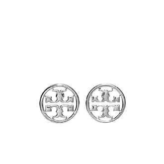 Tory Burch Orecchini Miller Logo - - Accessories - Donna - Grigio - ONE SIZE