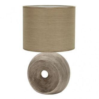Fabrilamp Fabrilamp - Sobremesa Ceramica Ea 1xe27 Beis Pantalla Beis 52x30x30 Cm