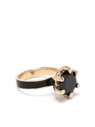 Beatriz Palacios Mourning onyx ring - Gold