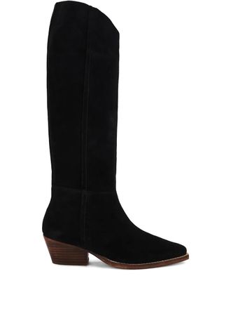 Free People 50mm Sway suede boots - Black