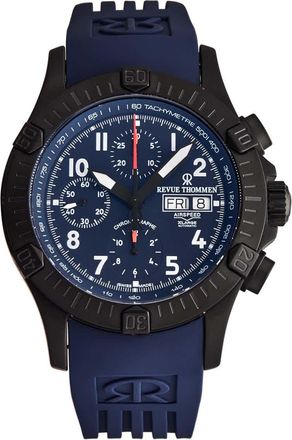 Revue Thommen Air speed Chronograph Automatic Blue Dial Mens Watch 16071.6875