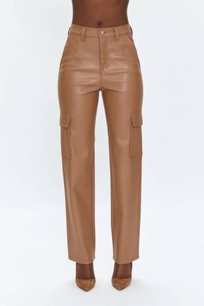 Pistola Denim Cassie Utility Straight Pants In Almond