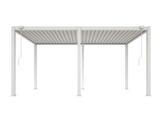 VENTE-UNIQUE.COM P&eacute;rgola independiente metal blanco