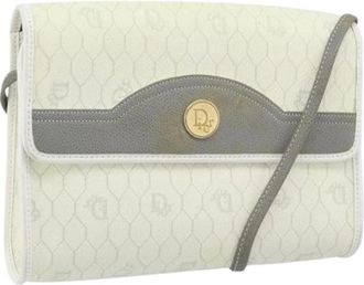 Dior Pre-owned Vintage Schoudertas - Dames - Vintage Schoudertas - Wit - ONE Size - Leer - Vintage