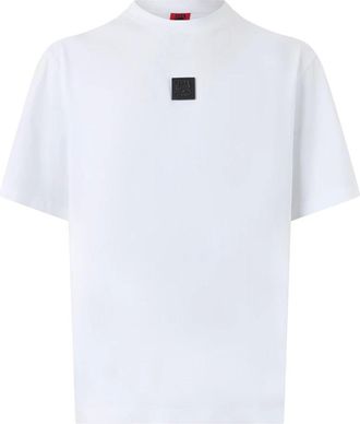 HUGO BOSS Dogos RB T-shirt - Heren - Tops - Wit - Maat: XL Katoen