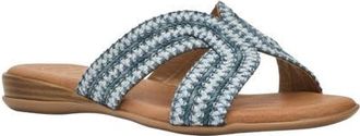 Andr&eacute; Assous Nade Slide Sandal in Navy at Nordstrom, Size 11