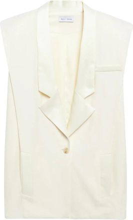Weili Zheng Gilet Oversize - - Jackets - Donna - Bianco - L