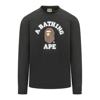 A Bathing Ape College LS Tee - male - A BATHING APE - Long Sleeve T-Shirts - Black - 2XL - Tops