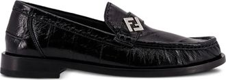Fendi Missina leather loafers - Black