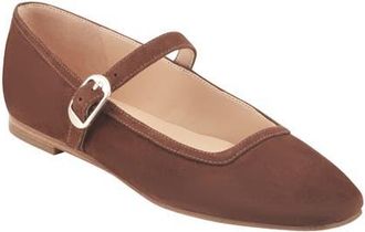 Marc Fisher Garissa Mary Jane Flat in Medium Brown at Nordstrom, Size 5.5