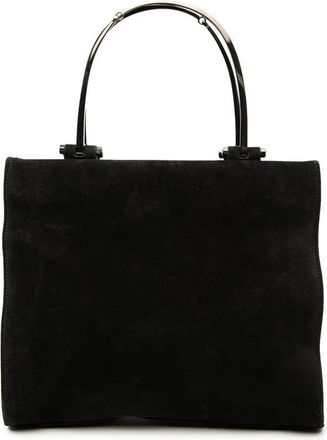 Gucci Pre-owned Gucci Suede Metal Handle Bag Ladies GFFFAP42T08BTFW0
