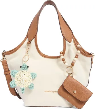 Nanette Lepore Canvas Scoop Satchel in Unbleached -Hazelnut at Nordstrom Rack