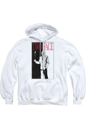 Gildan Batman Two Face Adult Pull Over Hoodie / Hooded Sweatshirt