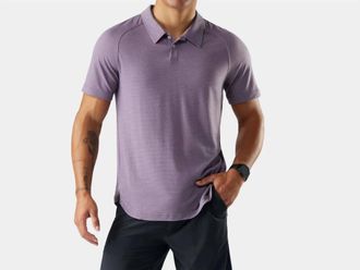 Smartwool Active Mesh Polo Shirt In Purple Storm