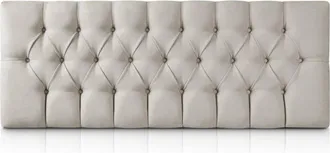 Colchón Morfeo Cabecero de madera tapizado gris 100x60 cm. Para cama de 90 cm