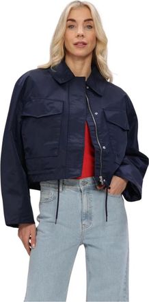 Modstr&ouml;m Dames, Jassen, Blauw, Maat: M Polyamide