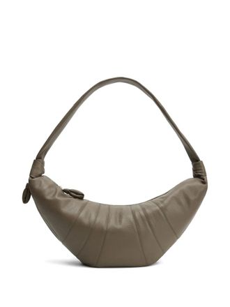 Christophe Lemaire Croissant grote schoudertas - Beige