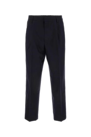 Dries Van Noten Midnight Blue Wool Pellow Pant