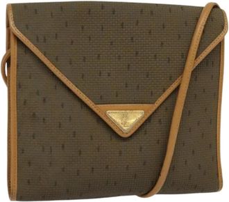 Saint Laurent Tweedehands leren schoudertassen - Dames - Vintage Schoudertas - Bruin - ONE Size - Leer - Vintage