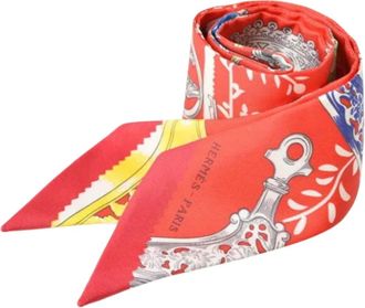 Herm&egrave;s Pre-owned Silk scarves - Dames - Vintage Accessoires - Veelkleurig - ONE Size - Vintage