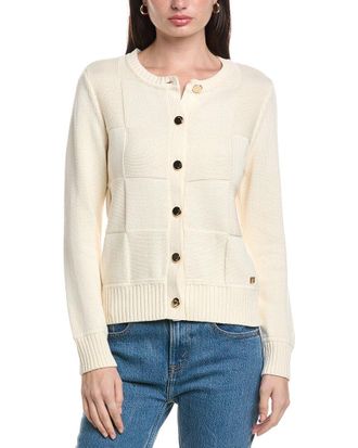 Halston Heritage Check Cardigan