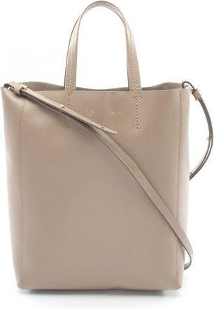 Celine Beige Leather Handbag Tote Bag (Pre-Owned)