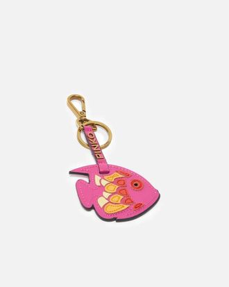 Pinko Vis Bedel Sleutelhanger Trendy Mode Accessoire - unisex - Sleutelhangers & Tashangers - Roze - ONE Size - Leer - Accessoires