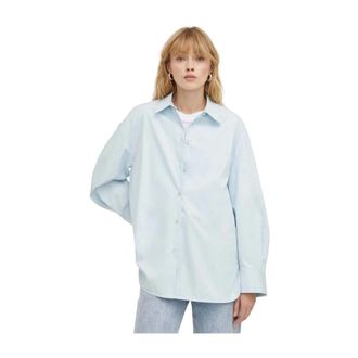 Day Birger Et Mikkelsen Dames, Blouses & Shirts, Blauw, Maat: 2XS Katoen