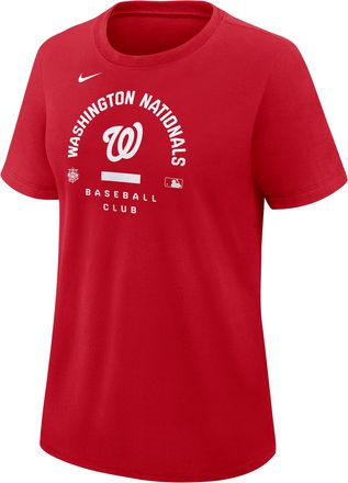 Nike Washington Nationals Authentic Collection Early Work Nike Womens Dri-FIT MLB T-Shirt in Red | 03N862QWTL-HXK