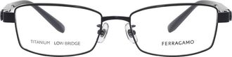 Ferragamo Demo Rectangular Mens Eyeglasses SF2552AN 002 54
