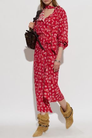 Isabel Marant Silk Top Fedry, Womens, Red