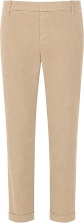 Dondup Gaubert Corduroy Broek - Heren - Slim Fit Broeken - Beige - W30 - Leer - Broeken