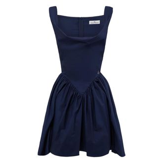 Vivienne Westwood Short Dresses, female, Blue, Size: M Mini Sunday Dress
