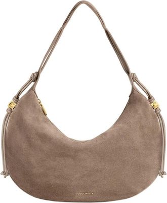 Coccinelle Thess Schoudertas - Dames - Schoudertassen - Beige - ONE Size - Katoen - Tassen