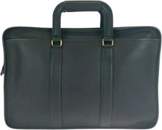 Coach Pre-owned Leather 2way Bag 5296 - Heren - Vintage Schoudertas - Zwart - ONE Size - Leer - Vintage