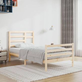 vidaXL Estructura De Cama Sin Colch&oacute;n Madera Maciza 100x200 Cm Vidaxl