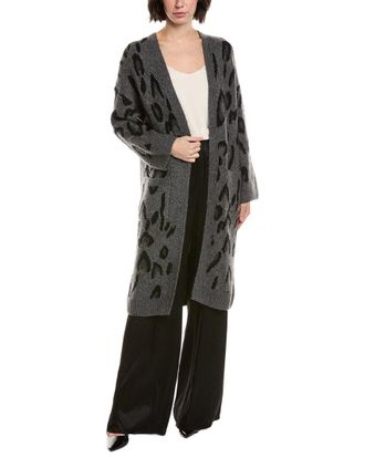 Vince Camuto Animal Print Long Cardigan