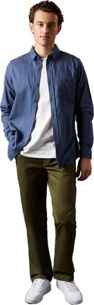 Maine Khaki Premium Chino Trousers, 38S, Khaki