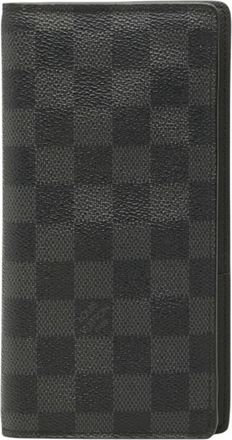 Louis Vuitton Damier Graphite Black Gray Damier Graphite Long Wallet (Bi-Fold) (Pre-Owned)