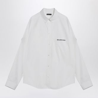 Balenciaga White Uniform Merch Button Down Shirt