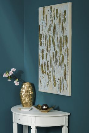 My Flair Ölbild »Madie« goldfarben 100 x 50 cm