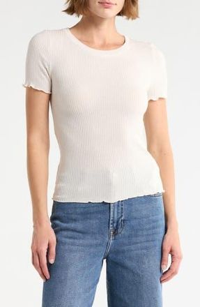 Splendid Joey Short Sleeve Sweater in Moonstone Grey at Nordstrom Rack, Size X-Small