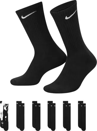 Nike Unisex Logo Socks 6 Packs Black SX7666-010