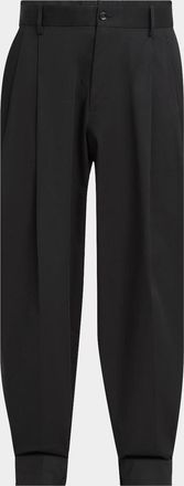 Dolce & Gabbana Mens Double-Pleated Amphora Pants