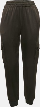Alice & Olivia Alice + Olivia Black Satin Joggers