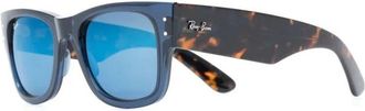 Ray-Ban Mega Wayfarer - unisex - Zonnebrillen - Blauw - 51 MM - Accessoires