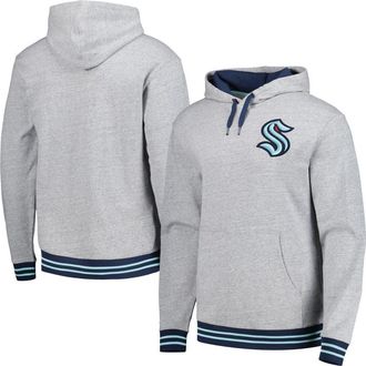 Mitchell & Ness Mens Mitchell & Ness Heather Gray Seattle Kraken Classic French Terry Pullover Hoodie at Nordstrom, Size Small