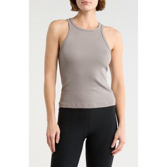 Beyond Yoga Formation Rib Tank in Stone Gray at Nordstrom Rack, Size Medium