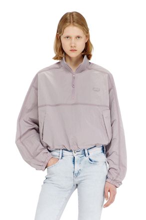 Diesel Relaxed nylon jacket with mock neck - Jackets - Woman